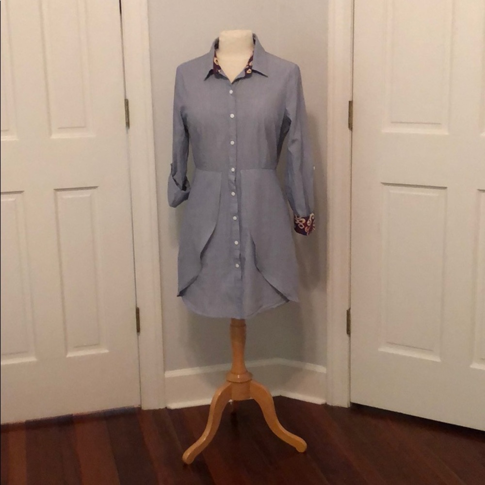 Did & Rae blue bottom up dress